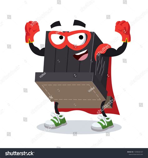 Superhero Cartoon Tefillin Head Character Mascot Stock Vector (Royalty Free) 1339836107 ...