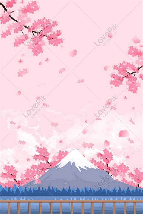 Japanese Cherry Blossom Season Travel Poster Background Download Free ...