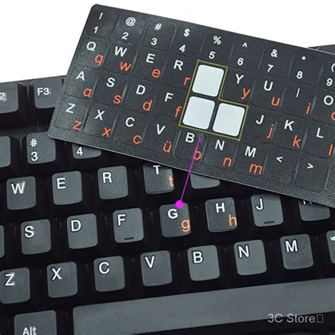 keyboard stickers for keycaps HD Chinese Pinyin Keyboard Stickers ...