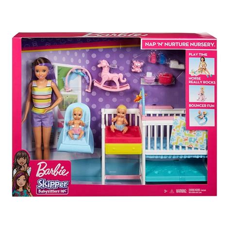 Set de Juego Barbie Mattel Familia Skipper Guardería de Bebés | Walmart