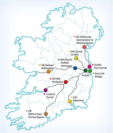 Toll Roads In Ireland Map - Franny Antonietta