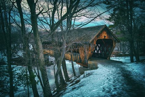 Henniker Covered Bridge - Henniker, NH Photograph by Joann Vitali ...