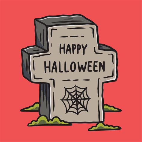 Hand Drawn Tombstone Halloween Illustration 10170758 Vector Art at Vecteezy