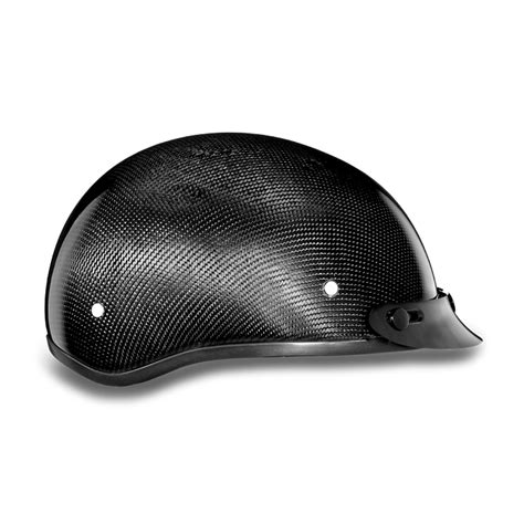 DOT Carbon Fiber Motorcycle Half Helmet with Visor