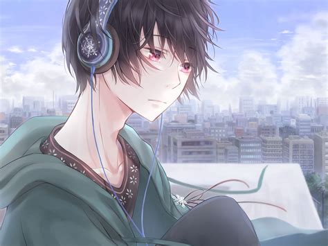 Anime Guy With Headphones Wallpaper | Hot Sex Picture