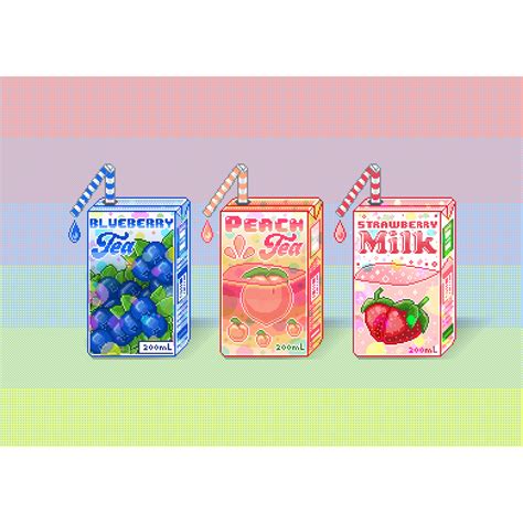 3 Drinks Pixel Art Print - Pukeko Design Studio