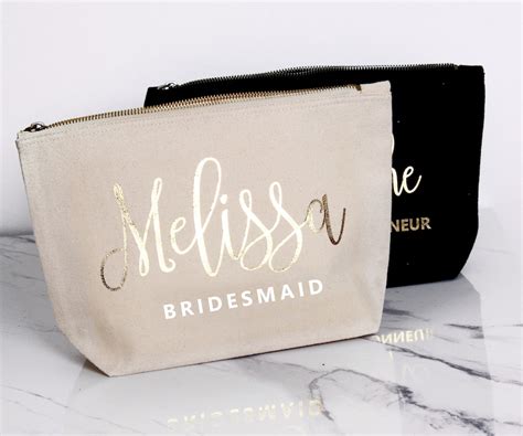 Personalized Bridesmaid Gifts Bridesmaid Makeup Bags - Etsy