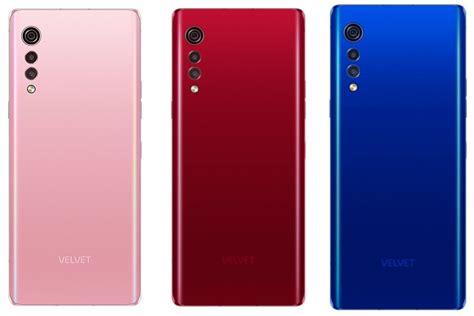 LG Velvet gets three new colors; brings options to seven - Gizmochina