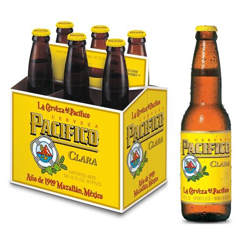 Pacifico Clara Mexican Lager Beer 6 ct, 12 fl oz | Shipt