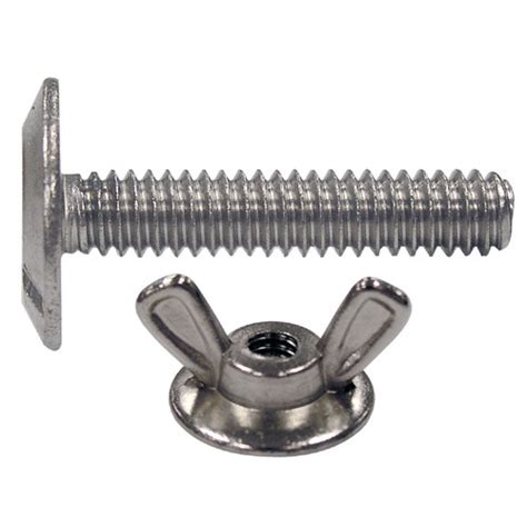 Stainless Combo Sidewalk Bolt & Washered Wing Nut Combo Pack | Package Type | Hillman US Site