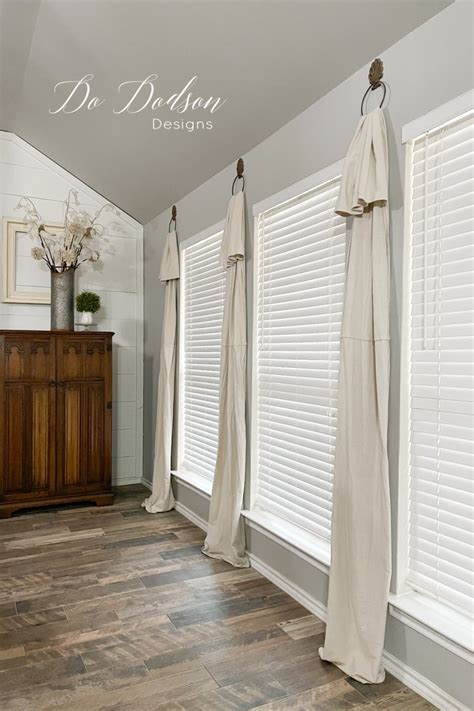 Effortless DIY Drop Cloth Window Treatments - Do Dodson Designs