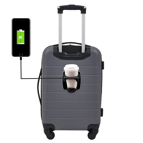 Wrangler Smart Luggage Set With Cup Holder And Usb Port in Black | Lyst