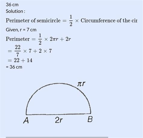 Find circumference of a semicircle with radius 7cm.a) 12 cmb) 24cmc) 36 cmd) 48 cmplease tell ...