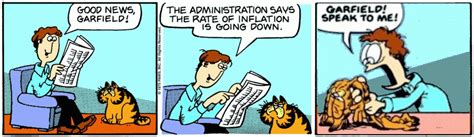 Deflated Garfield 18/7/1978 | Deflated Garfield | Know Your Meme