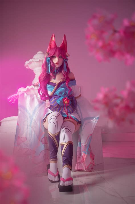 Spirit Blossom Ahri cosplay by me : r/cosplaygirls