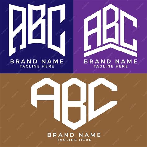 Premium Vector | Abc letter logo. abc best vector image. abc monogram logo design for ...