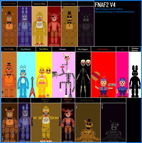 FNAF2 Pixel Art V4 by TommyProductionsInc on DeviantArt