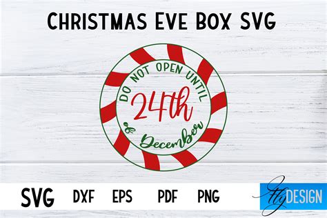 Christmas Eve Box SVG | Xmas SVG | Christmas SVG Design By Fly Design ...