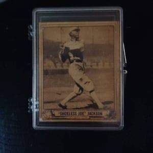 Shoeless Joe Jackson Baseball Card. Play Ball Gum Co. Dated 1943. - Etsy