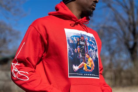 Allen Iverson Crossover Signature Hoodie, 76ers Gear, the Answer - Etsy