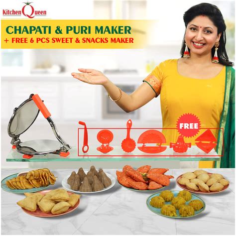 Buy Chapati & Puri Maker + Free 6 Pcs Snack Maker (CP2) Online at Best Price in India on Naaptol.com