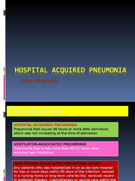 Hospital Acquired Pneumonia | Pneumonia | Medicine