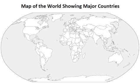 Blank Map Of The World Printable Free - Galina Christiane