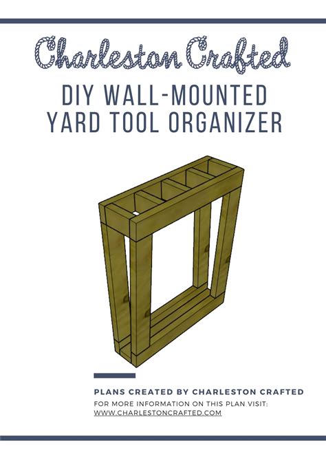 Yard Tool Organizer – Printable PDF Woodworking Plans – CharlestonCrafted