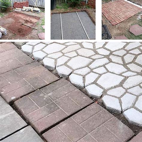 * Concrete Paver Molds - Stepping Stones, Walkways, Paved Areas