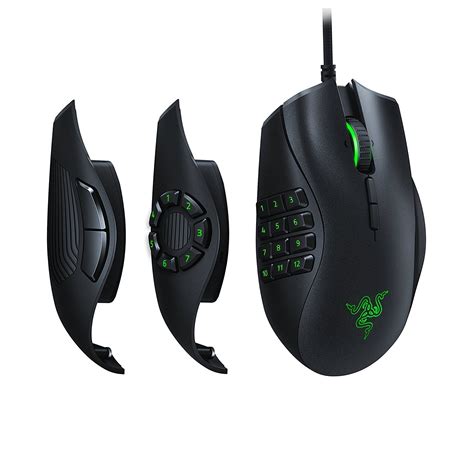 Razer Naga Trinity Chroma Gaming Mouse Interchangeable Side Plates with ...