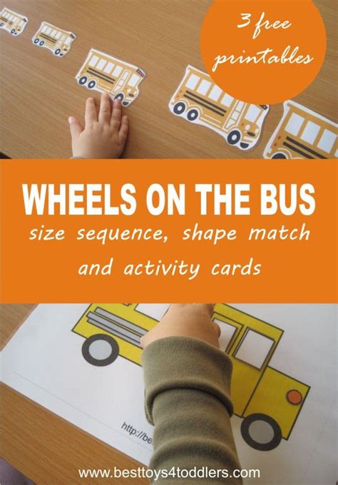 Wheels on the Bus Learning Activities | Toddler learning activities ...