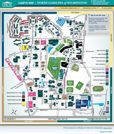 Uncw Map Of Campus - Tourist Map Of English