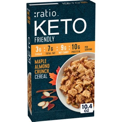 Ratio Trio Maple Almond Crunch Ten G Protein Keto Friendly Cereal, 10.4 oz - Dillons Food Stores