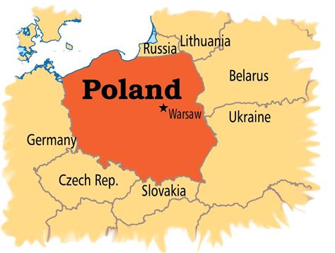 Warsaw poland map - Poland capital map (Masovia - Poland)