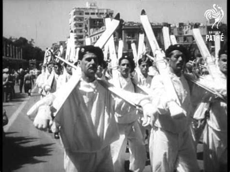 Nasser Sees Egypt Parade Military Might AKA Egyptian Military Parade (1956) - YouTube