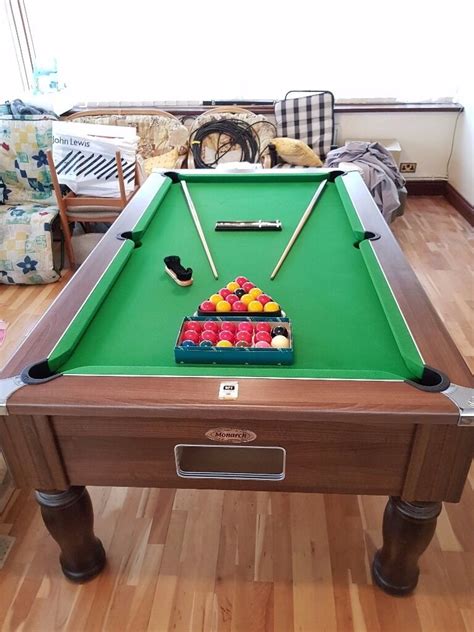 FULL SIZE PROFESSIONAL POOL TABLE FOR SALE WHITE BALL RETURN 18 MONTHS OLD LIKE NEW + SNOOKER ...