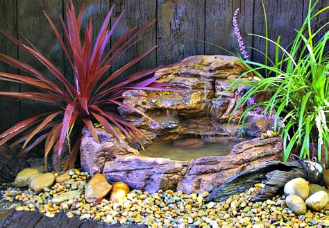 Small Backyard Waterfall Pond Kits & Garden Water Features