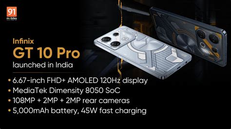 Infinix GT 10 Pro 5G launched in India: price, specifications, release date