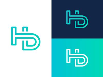 HD Letters - Logo Design Exploration by Eugene MT on Dribbble