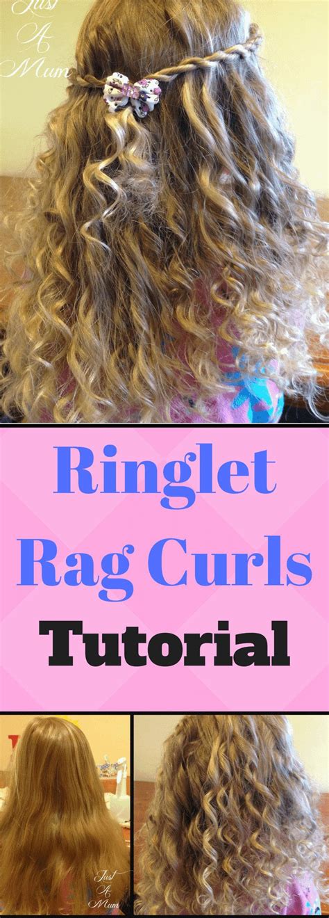 No Heat Ringlet 'Rag' Curls - Hair Tutorial - Just a Mum's Kitchen