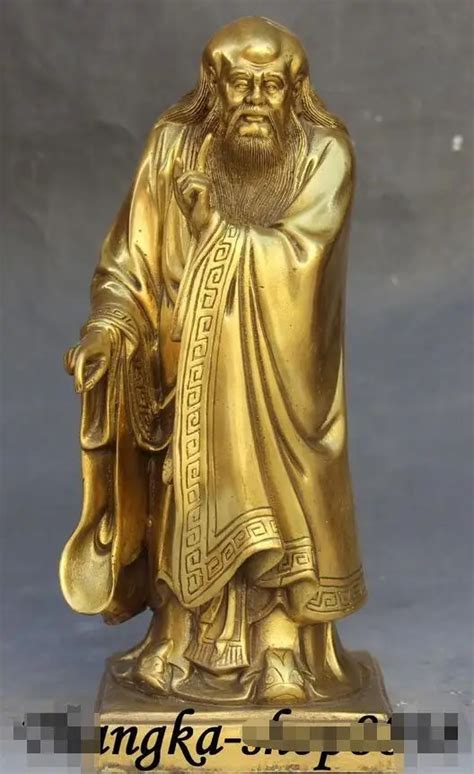 11" chinese Politician Thinker Philosopher Taoism Laozi Lao Tzu statue-in Statues & Sculptures ...