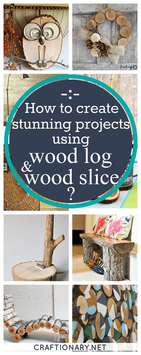 DIY-wooden-log-wooden-slice-ideas - Craftionary