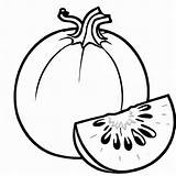 Cantaloupe outline Black And White Cute coloring Book  Premium AI sketch template