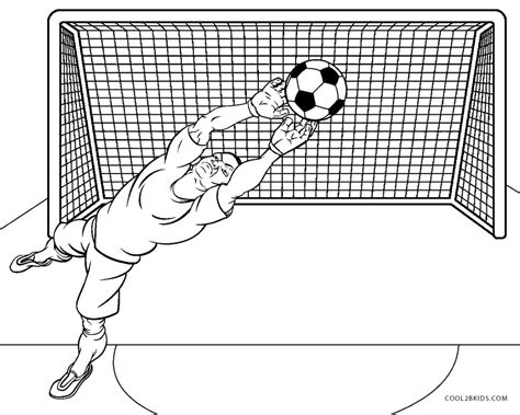 Soccer Goal Coloring Pages