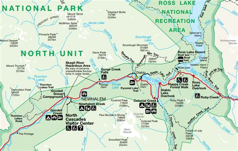 North Cascades National Park Trail Map