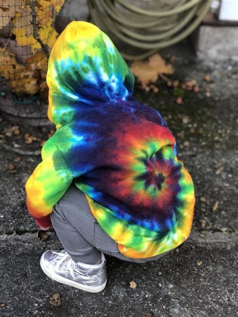 Tie Dye Zip Hoodie Rainbow Sweatshirt Children's Tye | Etsy in 2021 | Rainbow tie dye hoodie ...