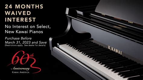 KAWAI PIANO 60TH ANNIVERSARY FINANCING SPECIAL - Kawai Piano Gallery of ...