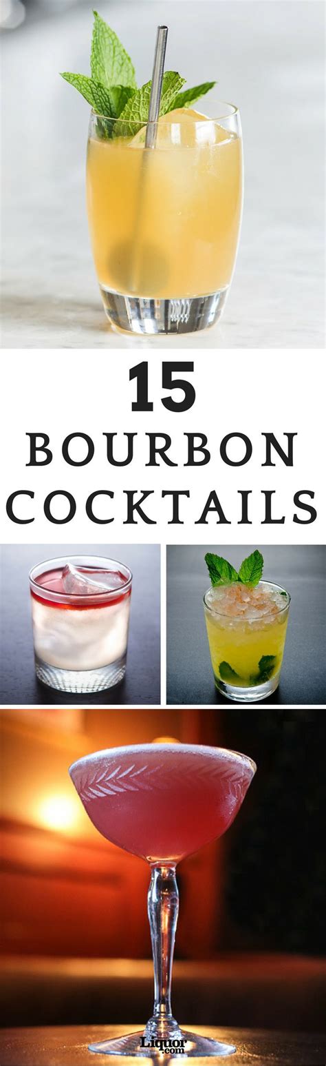 Bourbon Cocktails | Bourbon cocktails, Cocktail recipes, Whiskey drinks recipes