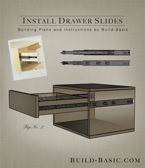 How to Install Drawer Slides – Building Plans by @BuildBasic www.build-basic.com - Build Basic