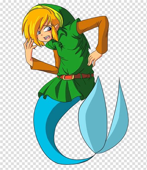 Free: Link The Legend of Zelda: Breath of the Wild Mermaid Suit Merman, hunger games transparent ...